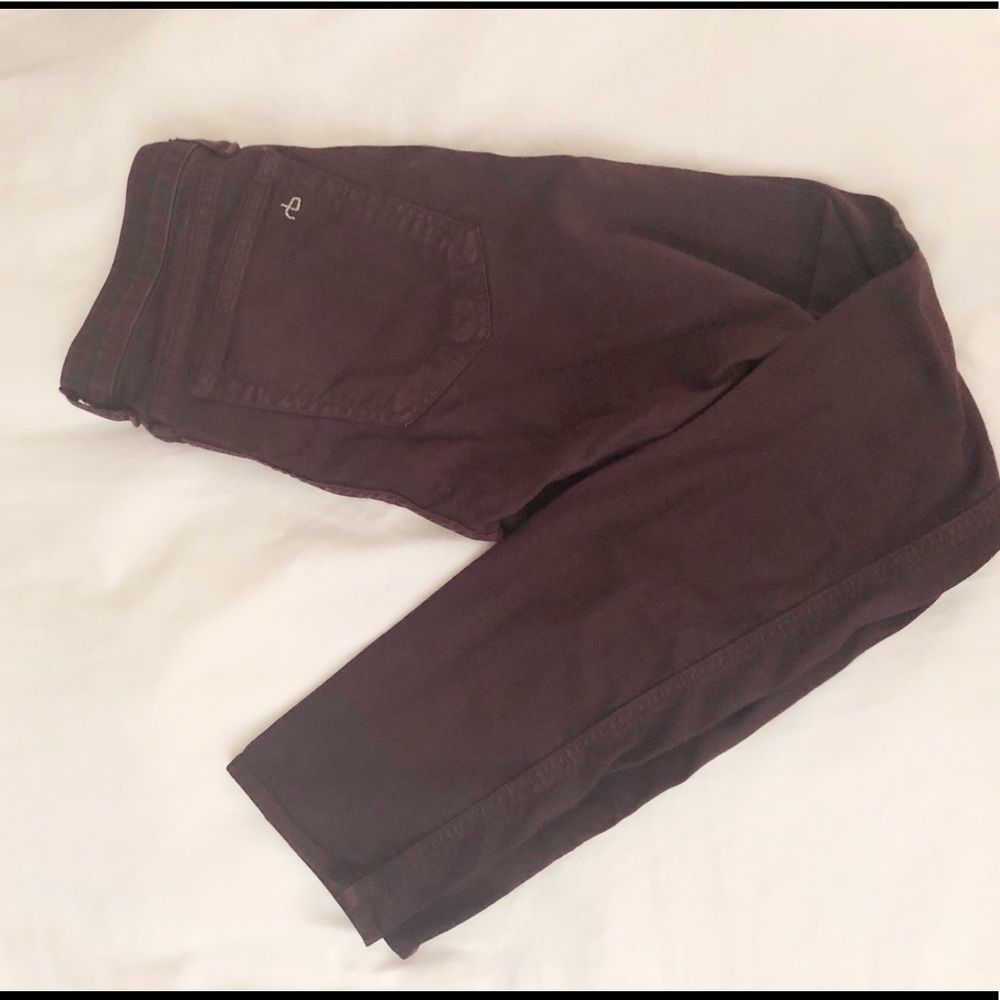 Rag and bone straight leg maroon jeans